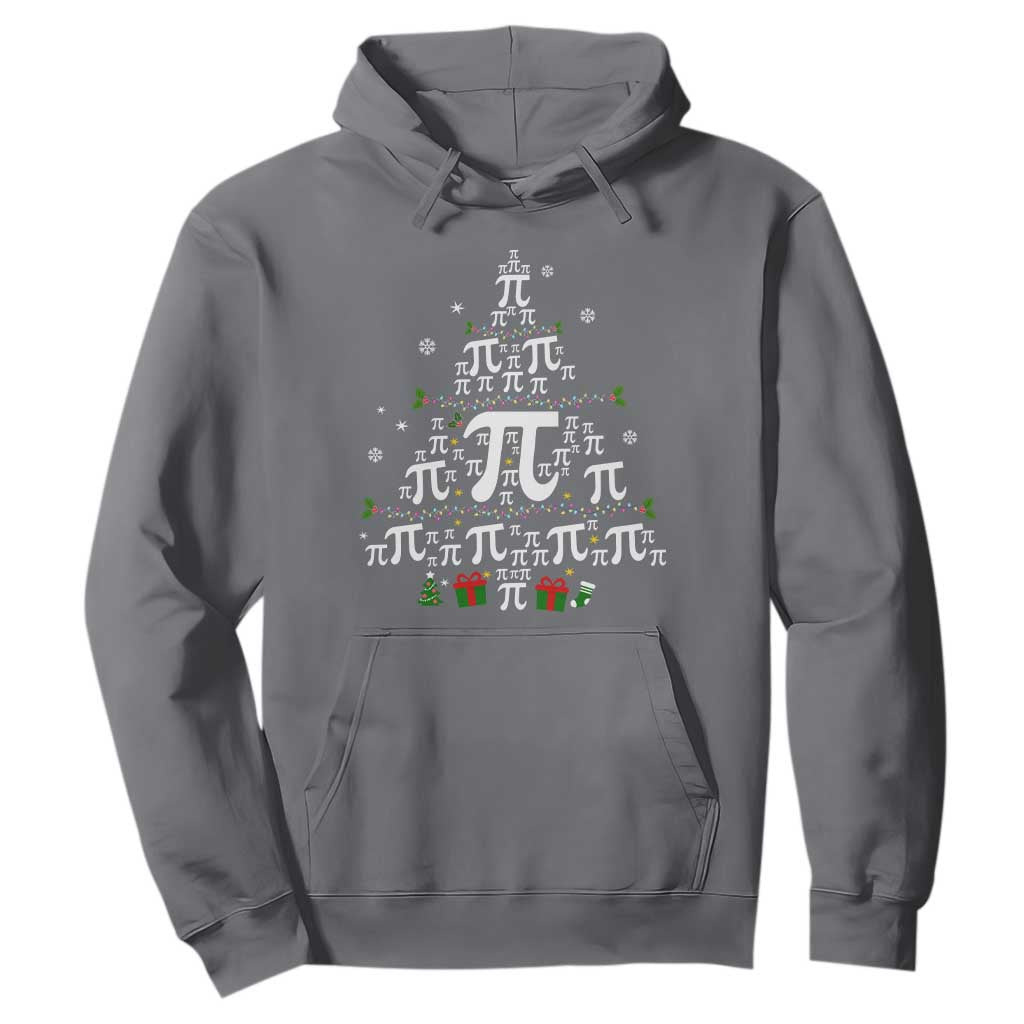 Funny Christmas Math Teacher Hoodie Pi Christmas Tree TS09 Charcoal Print Your Wear