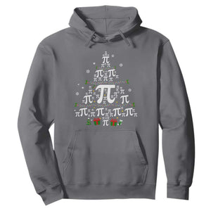 Funny Christmas Math Teacher Hoodie Pi Christmas Tree TS09 Charcoal Print Your Wear