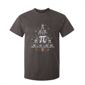 Funny Christmas Math Teacher T Shirt For Kid Pi Christmas Tree TS09 Dark Chocolate Print Your Wear