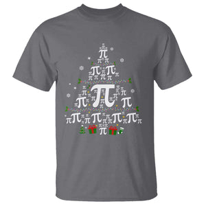 Funny Christmas Math Teacher T Shirt Pi Christmas Tree TS09 Charcoal Print Your Wear