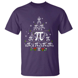 Funny Christmas Math Teacher T Shirt Pi Christmas Tree TS09 Purple Print Your Wear