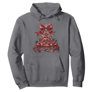 Christmas Tree Coquette Tis The Season Hoodie TS09 Charcoal Print Your Wear