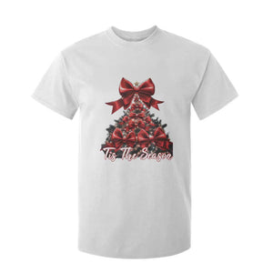 Christmas Tree Coquette Tis The Season T Shirt For Kid TS09 White Print Your Wear