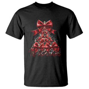 Christmas Tree Coquette Tis The Season T Shirt TS09 Black Print Your Wear