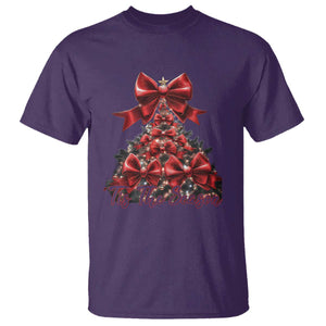 Christmas Tree Coquette Tis The Season T Shirt TS09 Purple Print Your Wear