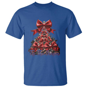Christmas Tree Coquette Tis The Season T Shirt TS09 Royal Blue Print Your Wear