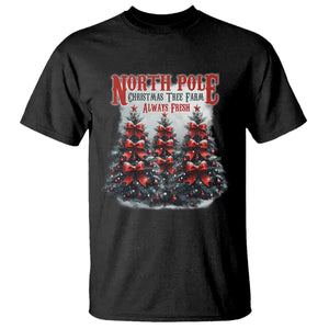 Xmas Coquette T Shirt North pole Christmas Tree Farm Always Fresh TS09 Black Print Your Wear