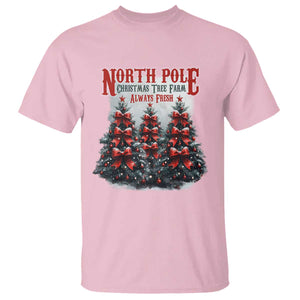 Xmas Coquette T Shirt North pole Christmas Tree Farm Always Fresh TS09 Light Pink Print Your Wear