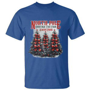 Xmas Coquette T Shirt North pole Christmas Tree Farm Always Fresh TS09 Royal Blue Print Your Wear