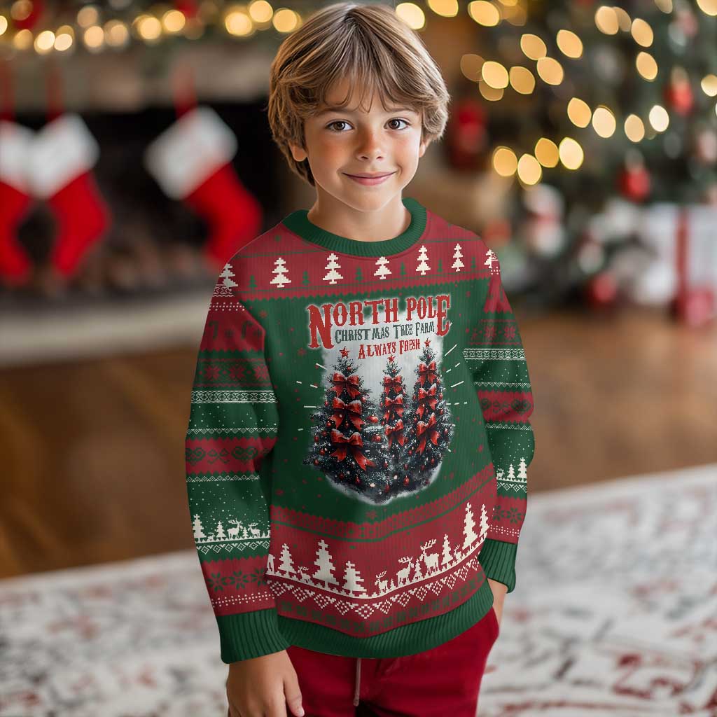Xmas Coquette Ugly Christmas Sweater North pole Christmas Tree Farm Always Fresh TS09 Christmas Print Your Wear