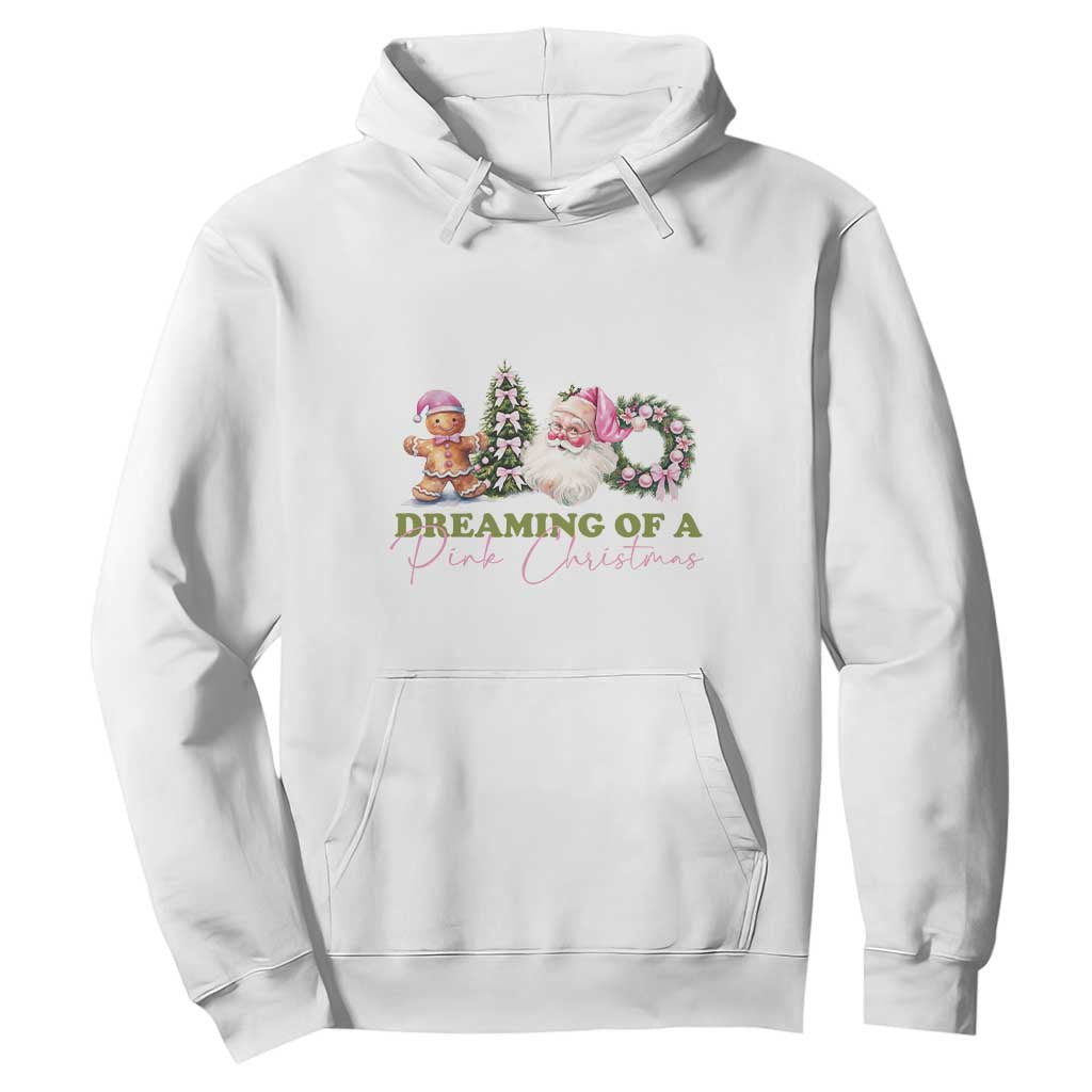 Dreaming Of A Pink Christmas Hoodie TS09 White Print Your Wear