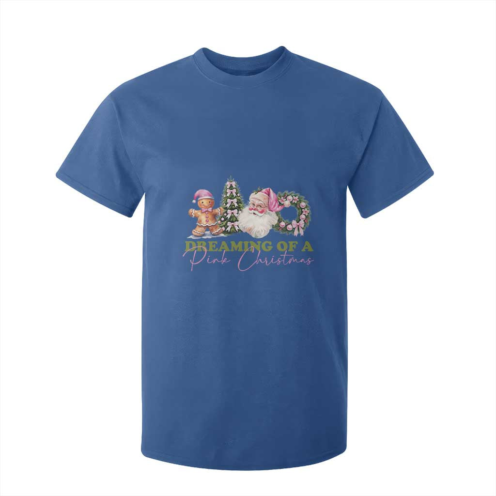 Dreaming Of A Pink Christmas T Shirt For Kid TS09 Royal Blue Print Your Wear
