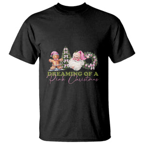 Dreaming Of A Pink Christmas T Shirt TS09 Black Print Your Wear