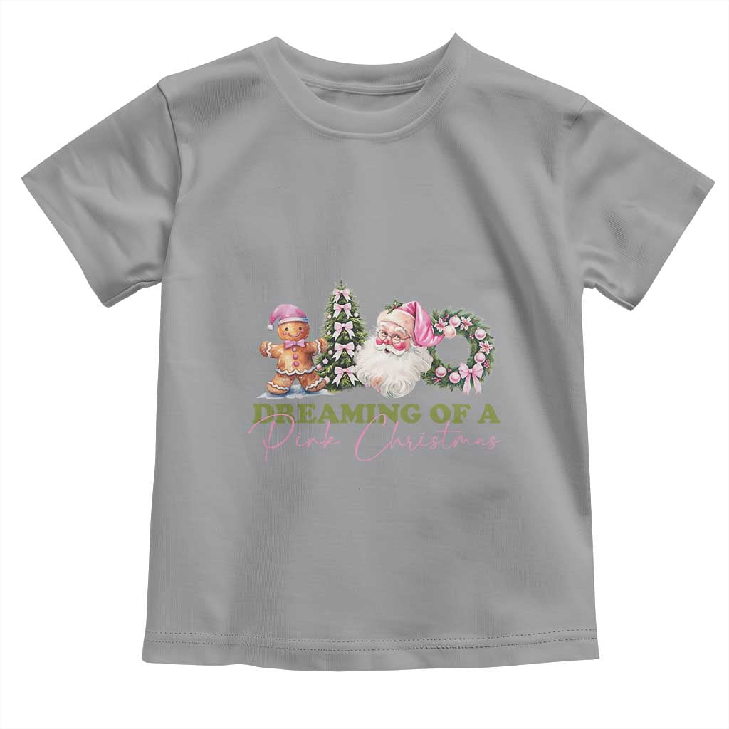 Dreaming Of A Pink Christmas Toddler T Shirt TS09 Sport Gray Print Your Wear