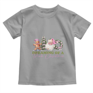 Dreaming Of A Pink Christmas Toddler T Shirt TS09 Sport Gray Print Your Wear