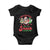 Funny Christmas Cake Baby Onesie Torn Between Looking' Like a Snack TS09 Black Print Your Wear