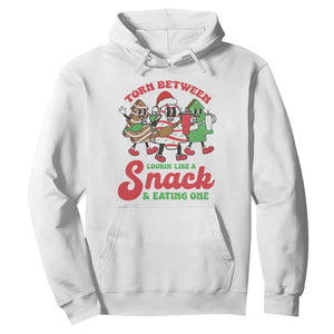 Funny Christmas Cake Hoodie Torn Between Looking' Like a Snack TS09 White Print Your Wear