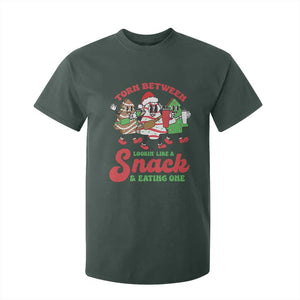 Funny Christmas Cake T Shirt For Kid Torn Between Looking' Like a Snack TS09 Dark Forest Green Print Your Wear