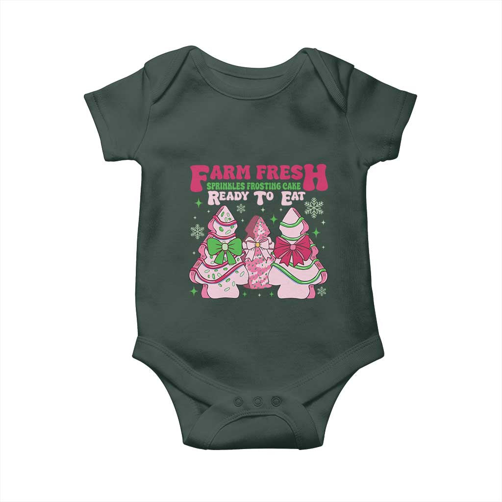 Farm Fresh Christmas Tree Cakes Coquette Baby Onesie TS09 Print Your Wear