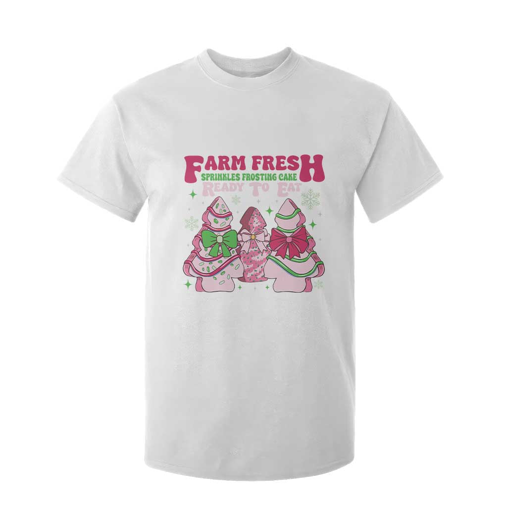 Farm Fresh Christmas Tree Cakes Coquette T Shirt For Kid TS09 White Print Your Wear