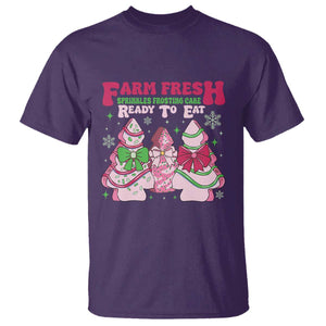 Farm Fresh Christmas Tree Cakes Coquette T Shirt TS09 Purple Print Your Wear