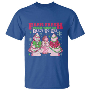 Farm Fresh Christmas Tree Cakes Coquette T Shirt TS09 Royal Blue Print Your Wear
