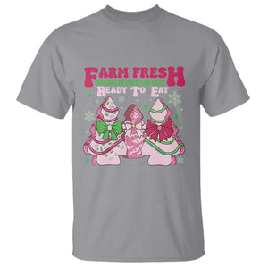 Farm Fresh Christmas Tree Cakes Coquette T Shirt TS09 Sport Gray Print Your Wear