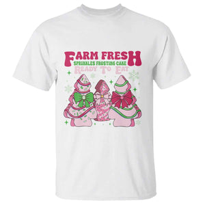 Farm Fresh Christmas Tree Cakes Coquette T Shirt TS09 White Print Your Wear
