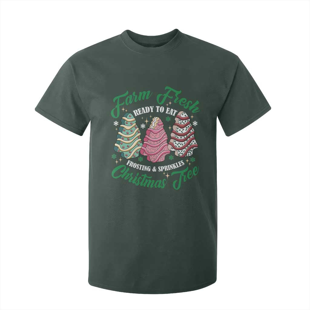 Farm Fresh Christmas Tree Cakes T Shirt For Kid TS09 Dark Forest Green Print Your Wear