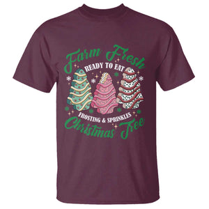 Farm Fresh Christmas Tree Cakes T Shirt TS09 Maroon Print Your Wear