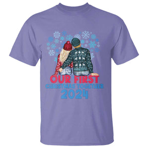 Our First Christmas Together 2024 T Shirt TS09 Violet Print Your Wear
