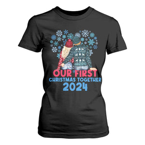 Our First Christmas Together 2024 T Shirt For Women TS09 Black Print Your Wear