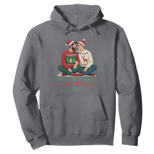 Our First Christmas As Mr Mr 2024 Hoodie LGBT Gay Couple Xmas TS09 Charcoal Print Your Wear