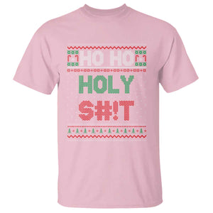 Funny Christmas T Shirt Ho Ho Holy Shit TS09 Light Pink Print Your Wear