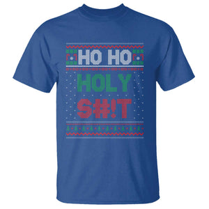 Funny Christmas T Shirt Ho Ho Holy Shit TS09 Royal Blue Print Your Wear