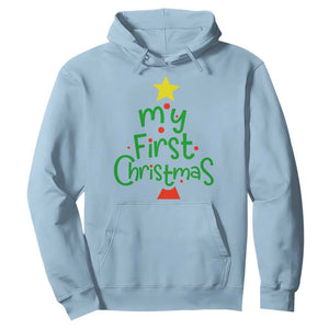 My First Christmas Family Matching Hoodie TS09 Light Blue Print Your Wear