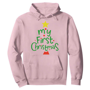 My First Christmas Family Matching Hoodie TS09 Light Pink Print Your Wear