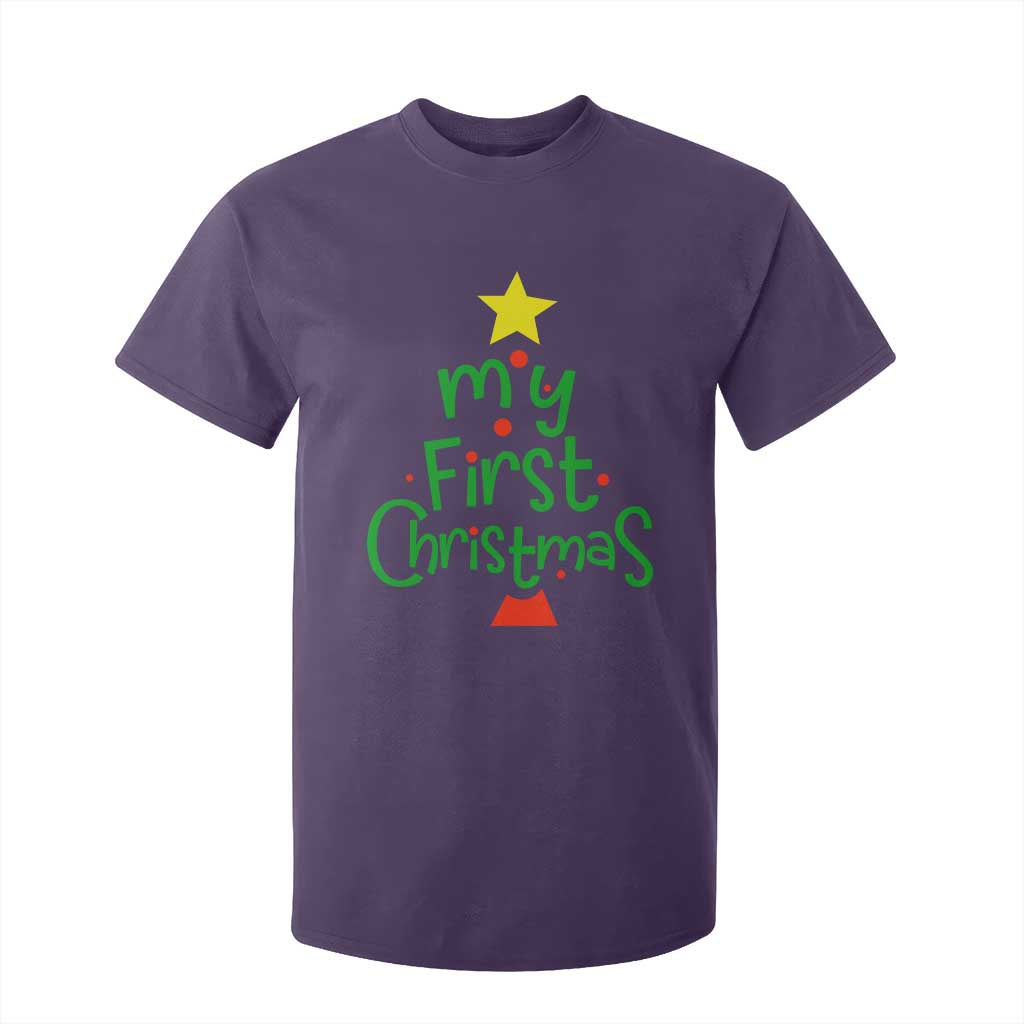 My First Christmas Family Matching T Shirt For Kid TS09 Purple Print Your Wear