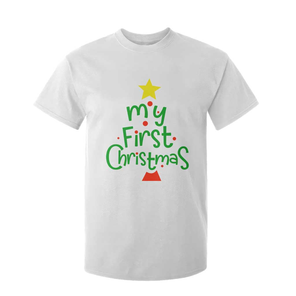 My First Christmas Family Matching T Shirt For Kid TS09 White Print Your Wear