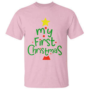 My First Christmas Family Matching T Shirt TS09 Light Pink Print Your Wear