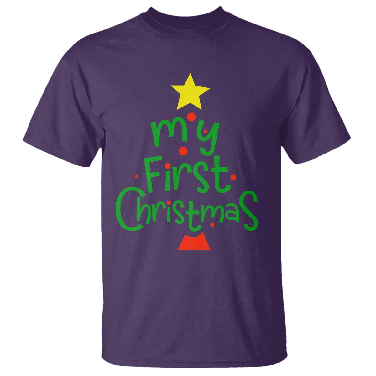 My First Christmas Family Matching T Shirt TS09 Purple Print Your Wear