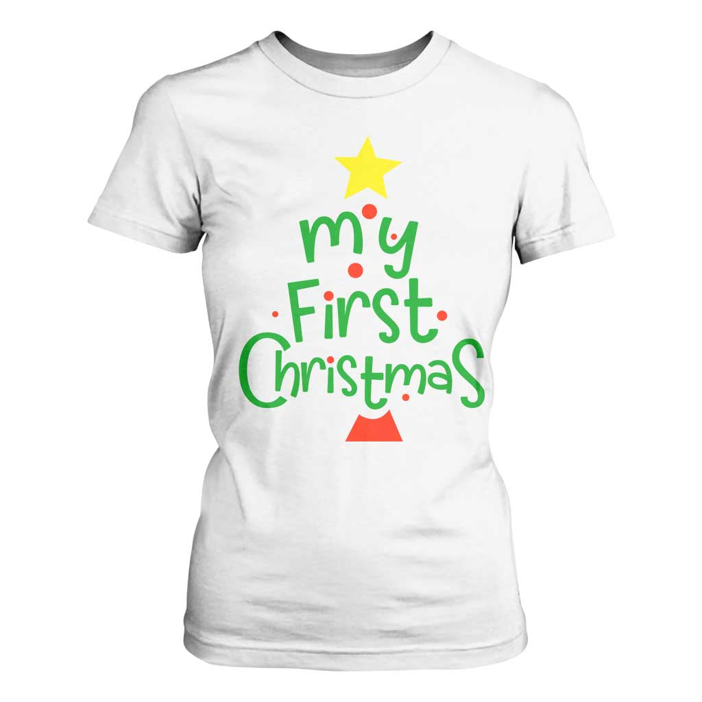 My First Christmas Family Matching T Shirt For Women TS09 White Print Your Wear