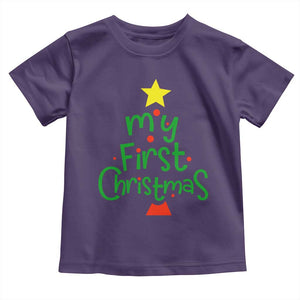 My First Christmas Family Matching Toddler T Shirt TS09 Purple Print Your Wear