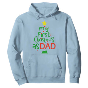 My First Christmas As Dad Family Matching Hoodie TS09 Light Blue Print Your Wear