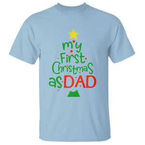 My First Christmas As Dad Family Matching T Shirt TS09 Light Blue Print Your Wear