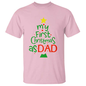 My First Christmas As Dad Family Matching T Shirt TS09 Light Pink Print Your Wear