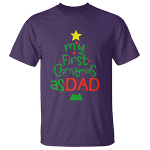 My First Christmas As Dad Family Matching T Shirt TS09 Purple Print Your Wear