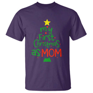 My First Christmas As Mom Family Matching T Shirt TS09 Purple Print Your Wear