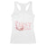 Cute First Christmas Racerback Tank Top Pink Santa Snowman TS09 White Print Your Wear