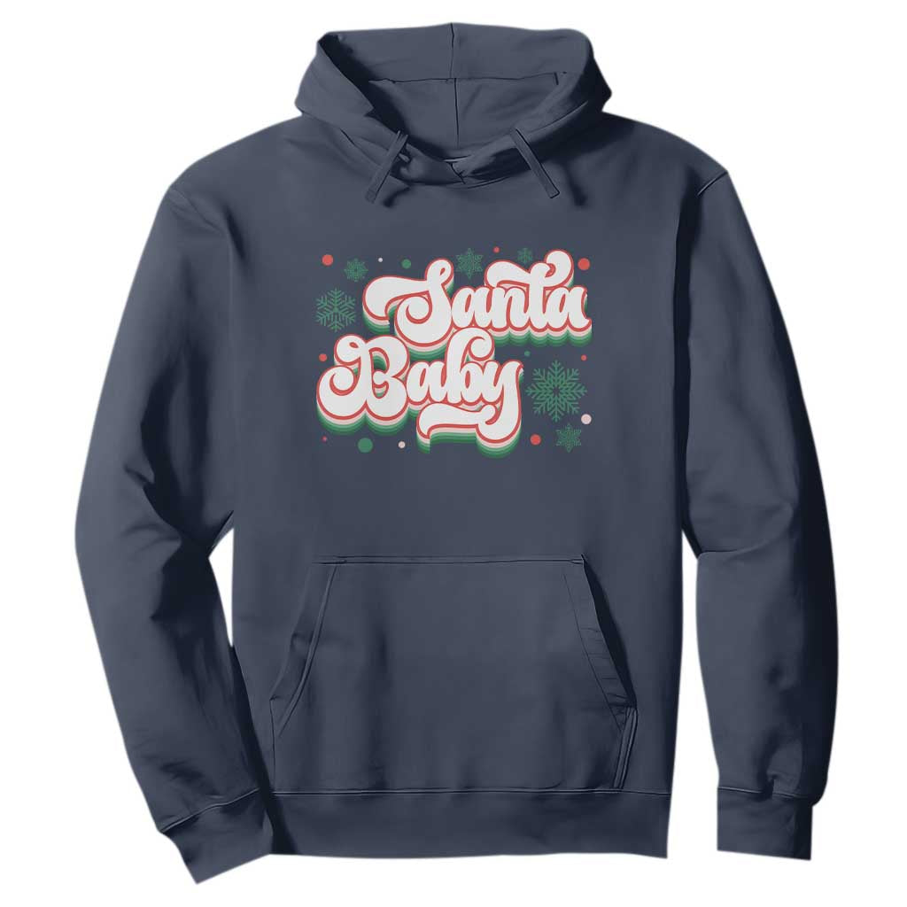 Funny Santa Baby Hoodie TS09 Navy Print Your Wear